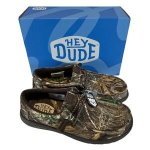 Hey Dude Wally Realtree Edge Mens Size 9 Camo Slip On Moccasin Shoes 40014-216